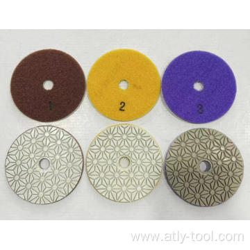 3 step diamond polishing pads